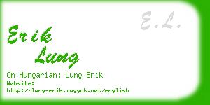 erik lung business card